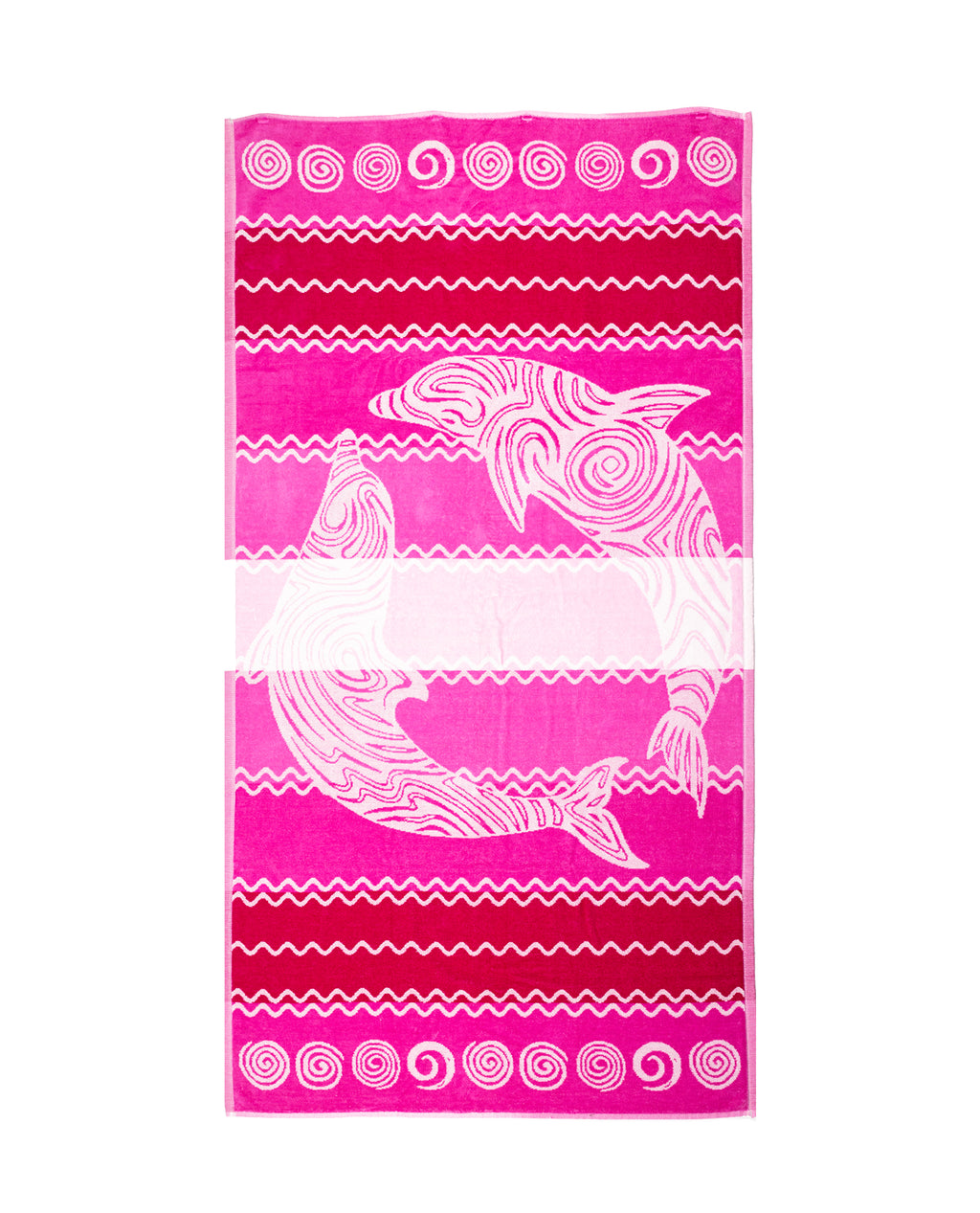PANTELLERIA pink strandtörölköző 165x90 cm – olasz csíkos design, 100% pamut, ÖKO-TEX