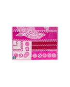 PANTELLERIA pink strandtörölköző 165x90 cm – olasz csíkos design, 100% pamut, ÖKO-TEX