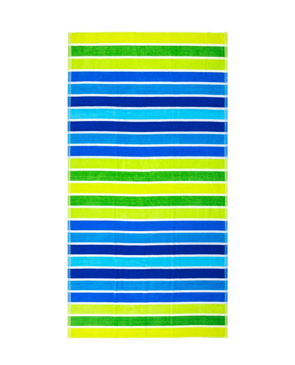 MIRAGE zöld strandtörölköző 165x90 cm – olasz geometrikus design, 100% pamut, ÖKO-TEX