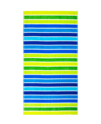 MIRAGE zöld strandtörölköző 165x90 cm – olasz geometrikus design, 100% pamut, ÖKO-TEX