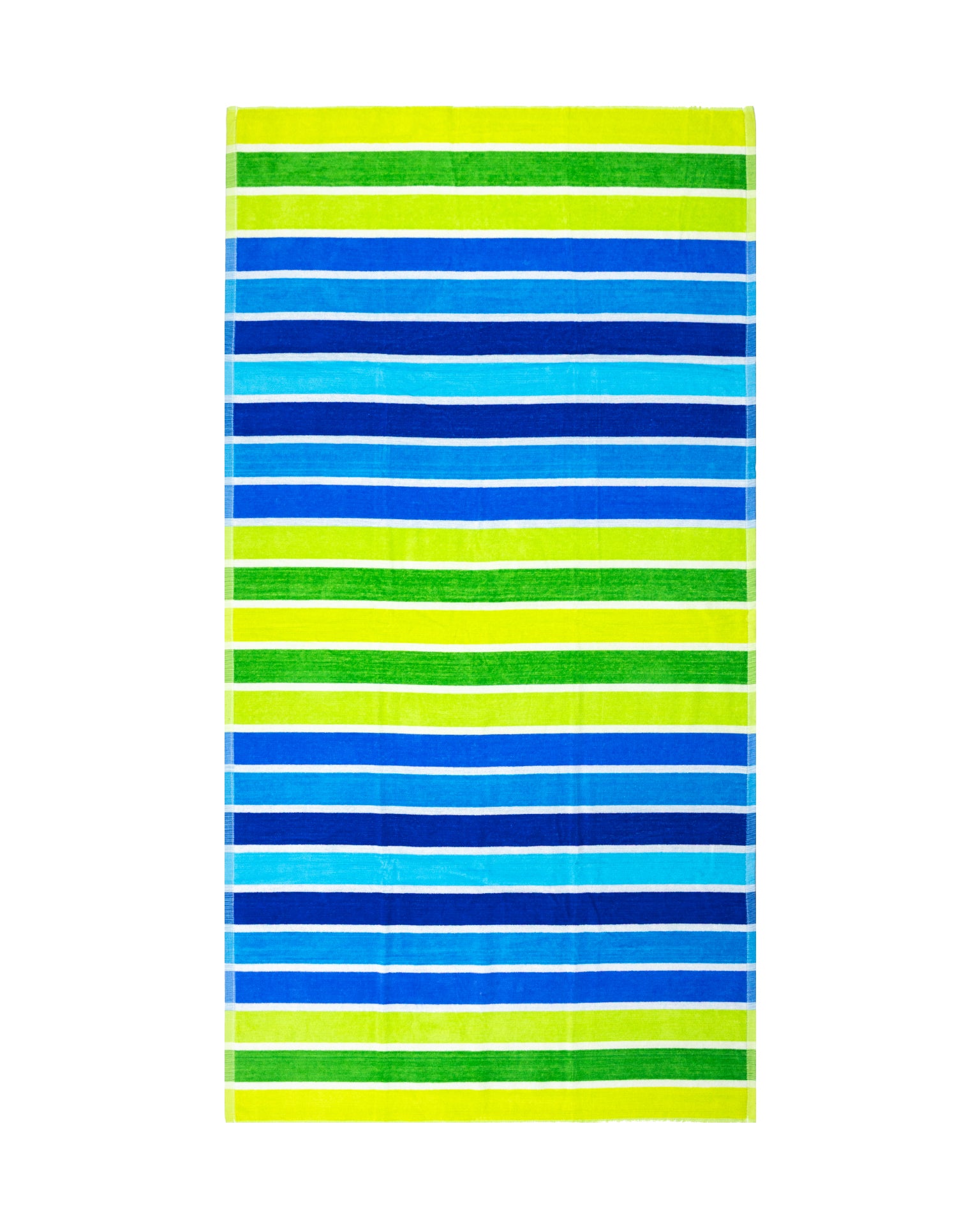 MIRAGE zöld strandtörölköző 165x90 cm – olasz geometrikus design, 100% pamut, ÖKO-TEX