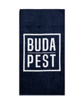 BUDAPEST sötétkék strandtörölköző 165x90 cm – Budapest design, 100% pamut, ÖKO-TEX