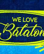 BALATON Strandtörölköző kék-zöld 2024 160x86cm