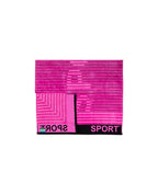 SPORT pink strandtörölköző 165x90 cm – olasz sportos design, 100% pamut, ÖKO-TEX