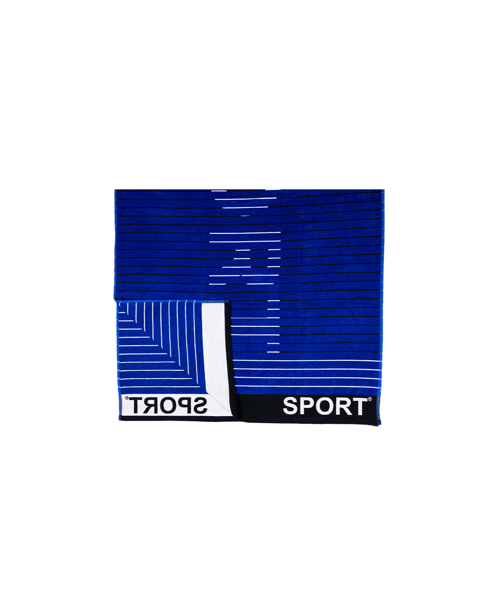 SPORT sötétkék strandtörölköző 165x90 cm – olasz sportos design, 100% pamut, ÖKO-TEX