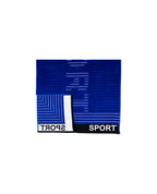 SPORT sötétkék strandtörölköző 165x90 cm – olasz sportos design, 100% pamut, ÖKO-TEX