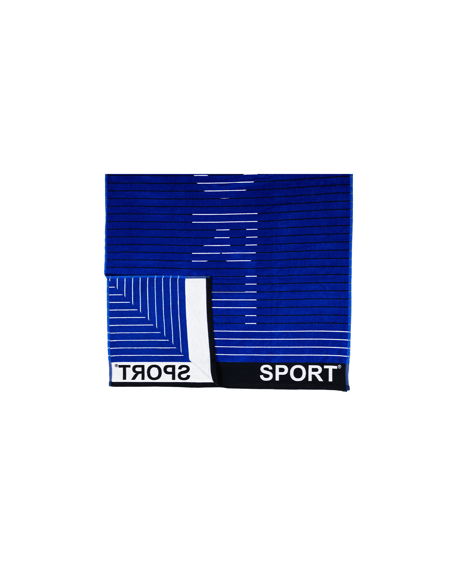SPORT sötétkék strandtörölköző 165x90 cm – olasz sportos design, 100% pamut, ÖKO-TEX