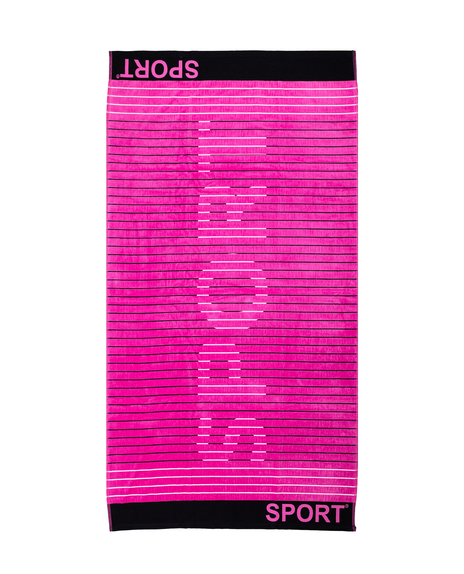 SPORT pink strandtörölköző 165x90 cm – olasz sportos design, 100% pamut, ÖKO-TEX