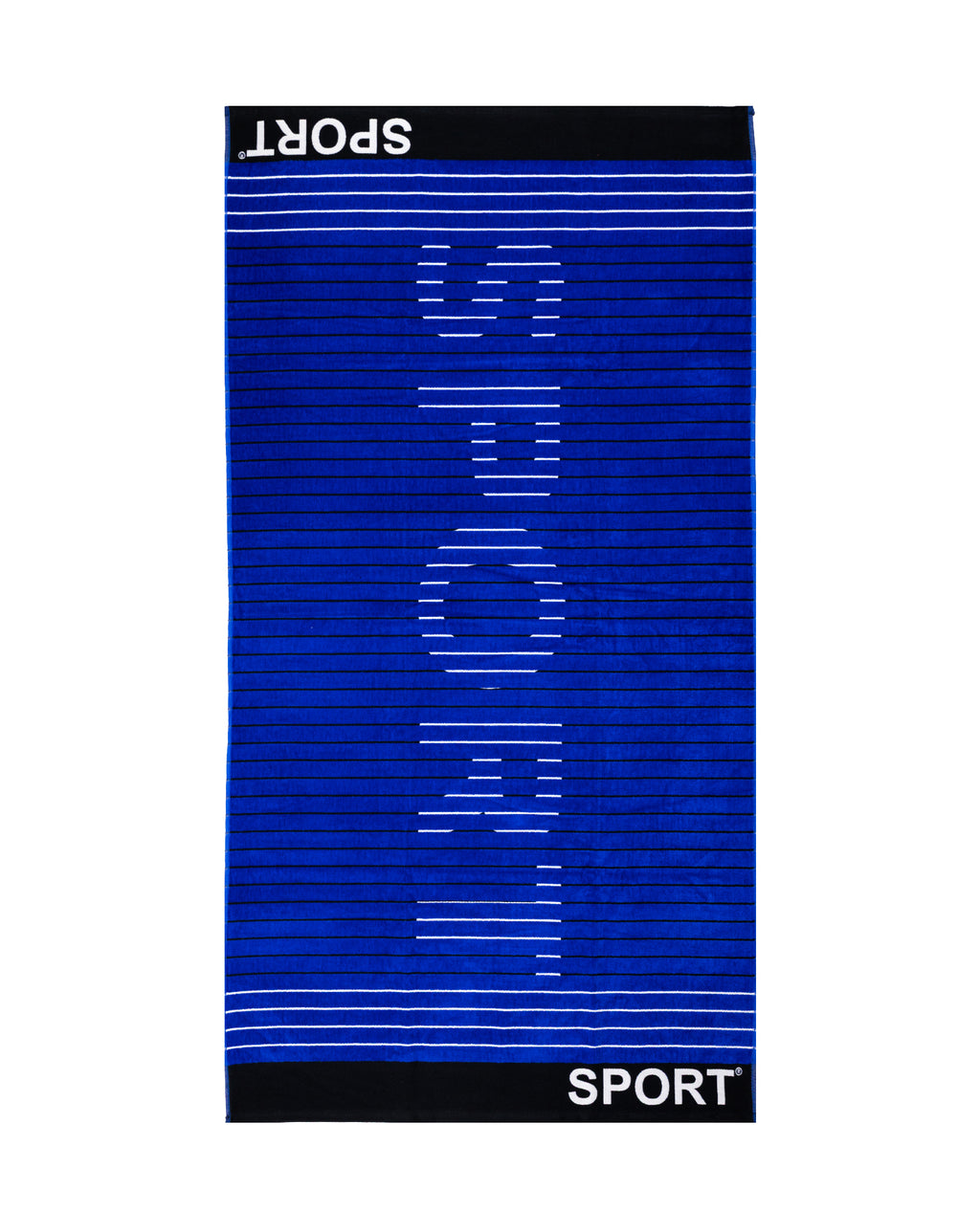 SPORT sötétkék strandtörölköző 165x90 cm – olasz sportos design, 100% pamut, ÖKO-TEX
