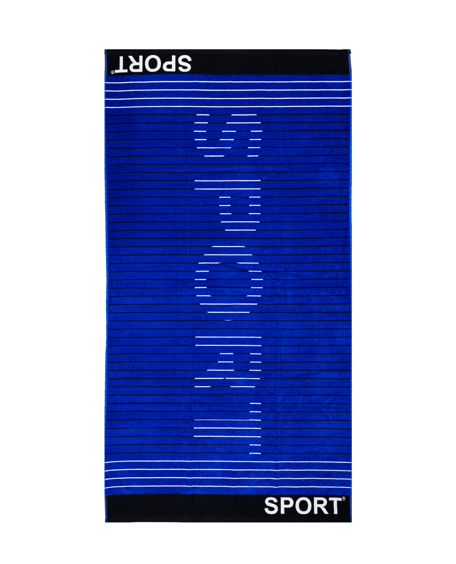 SPORT sötétkék strandtörölköző 165x90 cm – olasz sportos design, 100% pamut, ÖKO-TEX