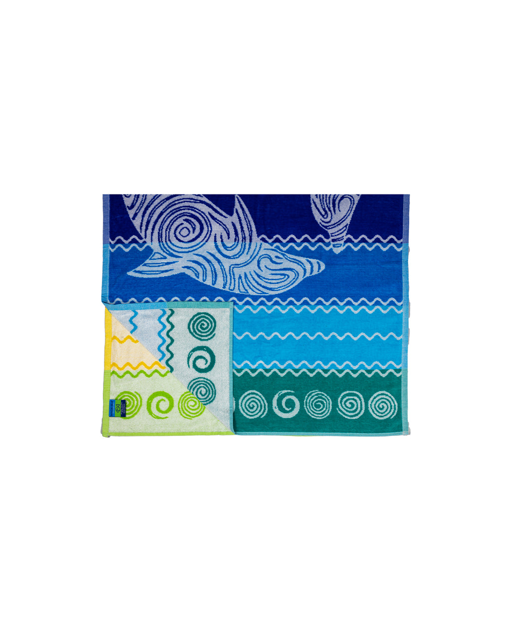 PANTELLERIA szivárvány strandtörölköző 165x90 cm – olasz csíkos design, 100% pamut, ÖKO-TEX