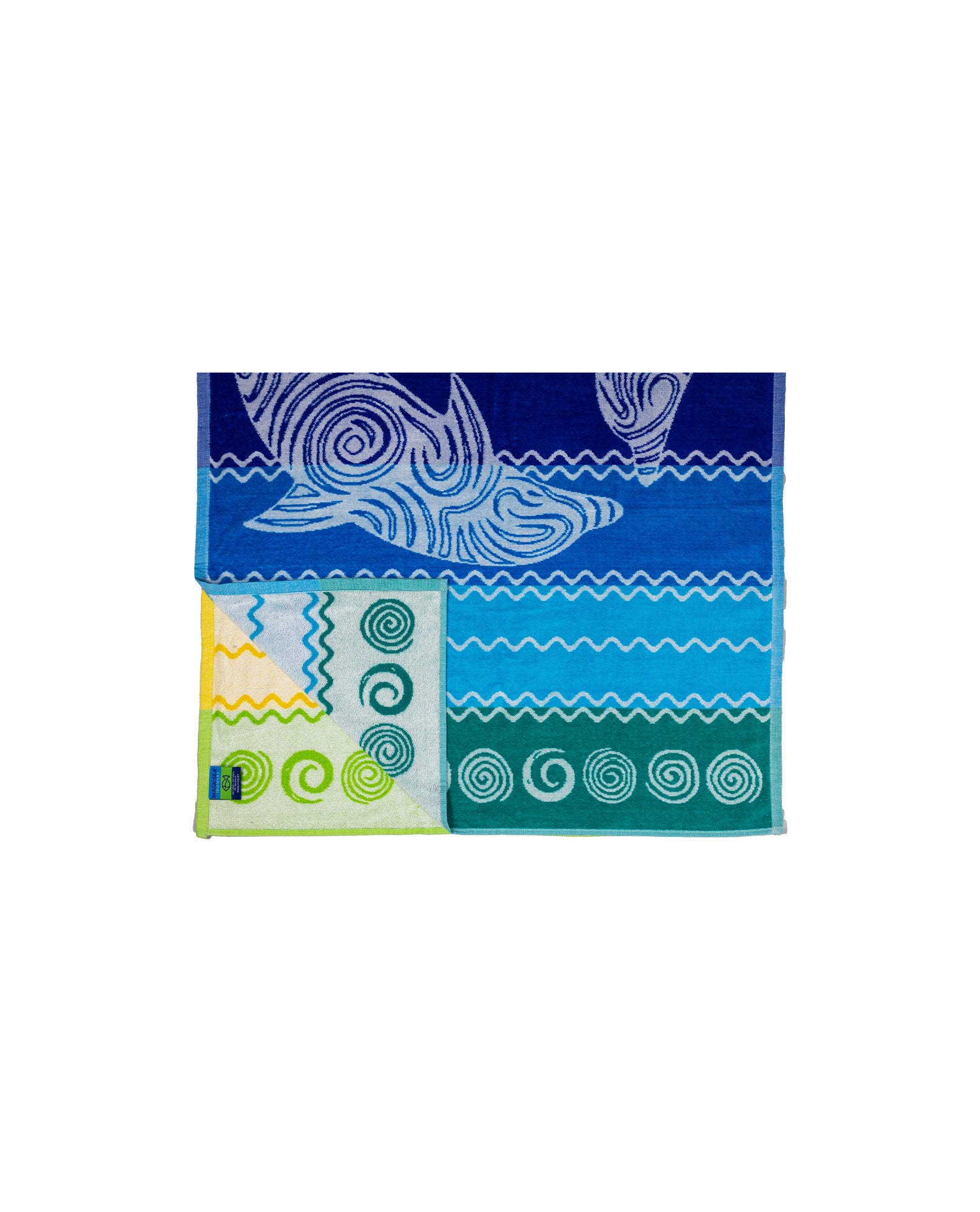 PANTELLERIA szivárvány strandtörölköző 165x90 cm – olasz csíkos design, 100% pamut, ÖKO-TEX
