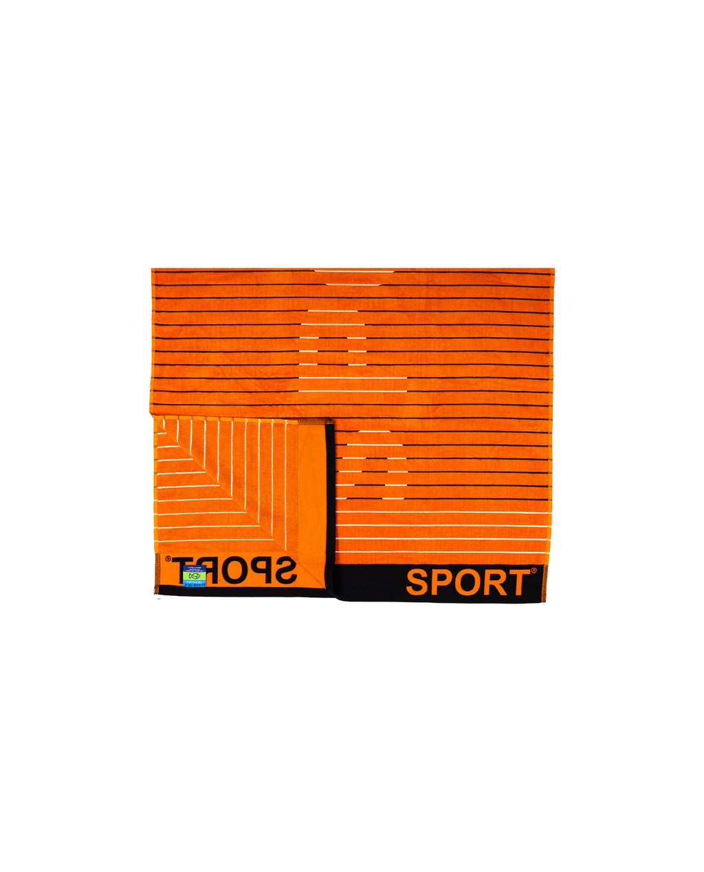 SPORT narancs strandtörölköző 165x90 cm – olasz sportos design, 100% pamut, ÖKO-TEX