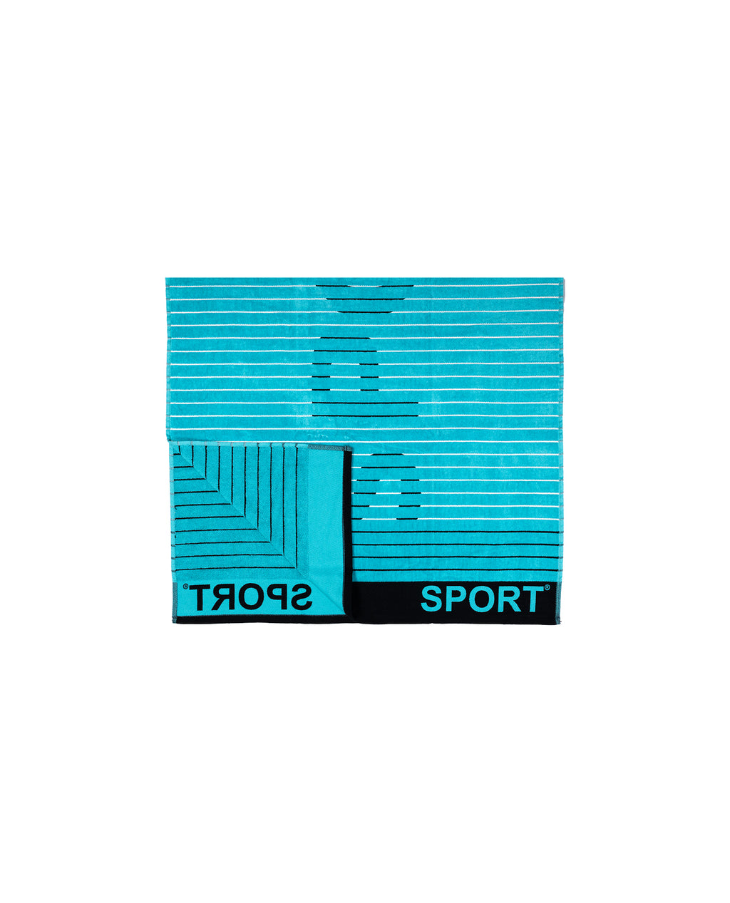 SPORT türkiz strandtörölköző 165x90 cm – olasz sportos design, 100% pamut, ÖKO-TEX