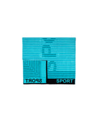 SPORT türkiz strandtörölköző 165x90 cm – olasz sportos design, 100% pamut, ÖKO-TEX