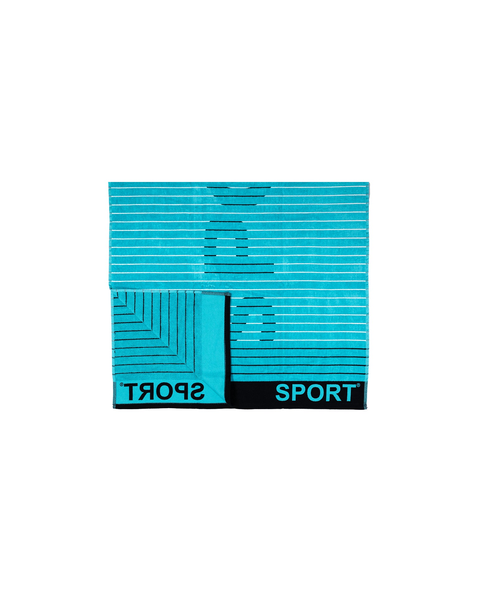 SPORT türkiz strandtörölköző 165x90 cm – olasz sportos design, 100% pamut, ÖKO-TEX