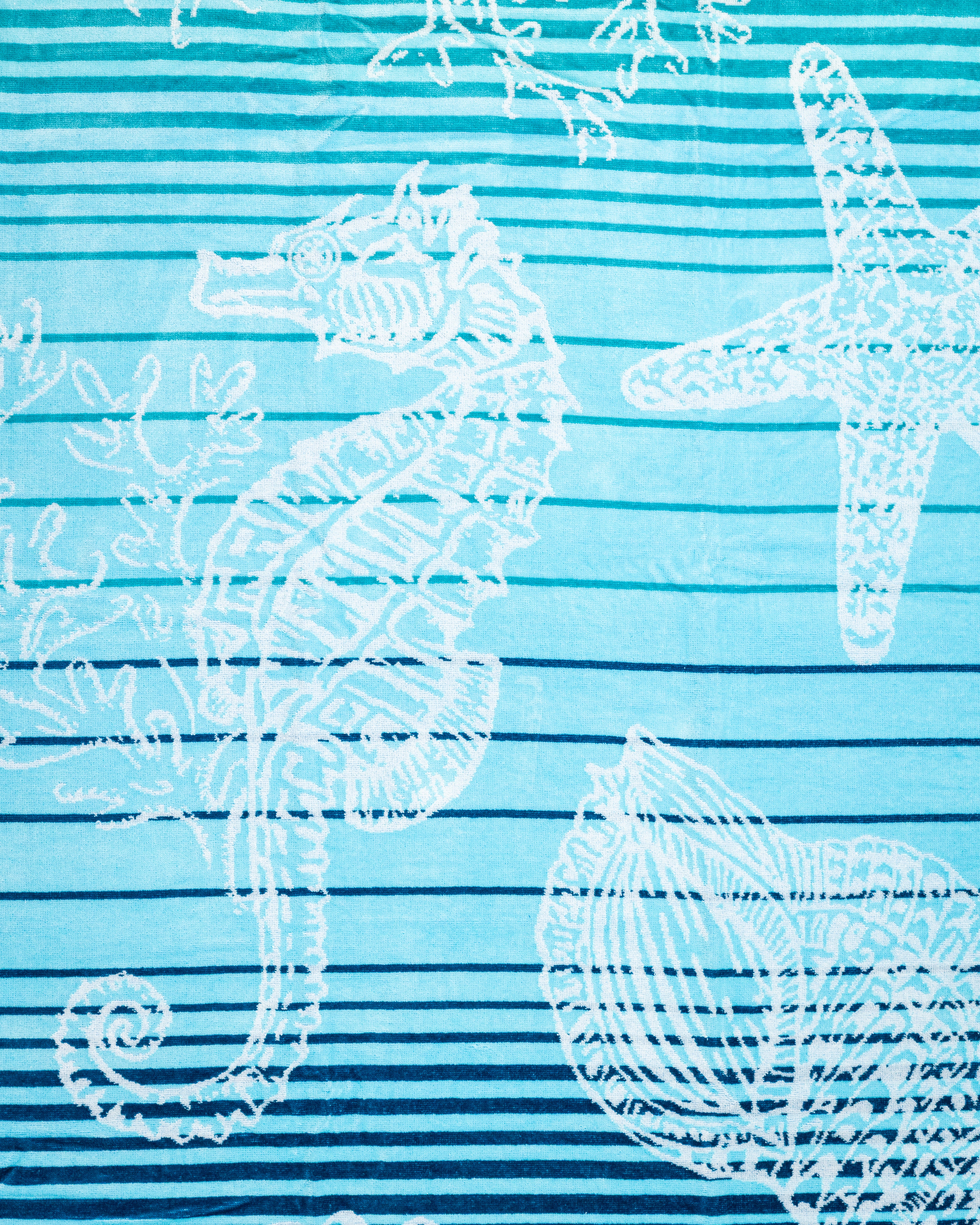 ISCHIA türkiz strandtörölköző 165x90 cm – olasz mediterrán design, 100% pamut, ÖKO-TEX