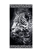 ANIMAL Leopárd strandtörölköző 165x90 cm – olasz leopárd mintás design, 100% pamut, ÖKO-TEX