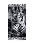 ANIMAL Tigris strandtörölköző 165x90 cm – olasz tigris mintás design, 100% pamut, ÖKO-TEX