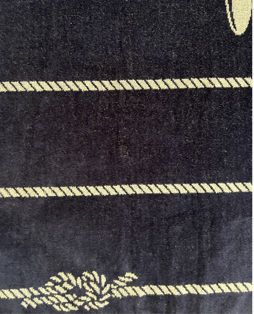 BAHIA matrózmintás strandtörölköző (navy) 165x90 cm – olasz matrózmintás csíkos design, 100% pamut, ÖKO-TEX