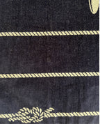 BAHIA matrózmintás strandtörölköző (navy) 165x90 cm – olasz matrózmintás csíkos design, 100% pamut, ÖKO-TEX
