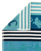 CRAZY GEKKO Strandtörölköző türkiz 165x90cm