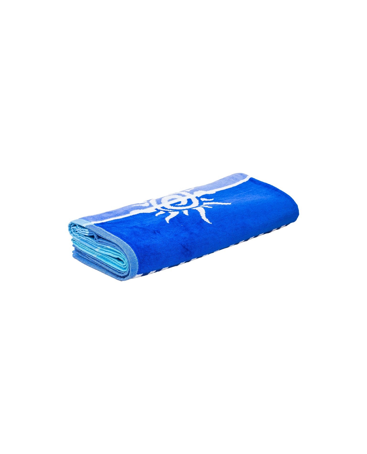 STROMBOLI kék strandtörölköző – puha velúr oldal közeli 165x90 cm, kétoldalas