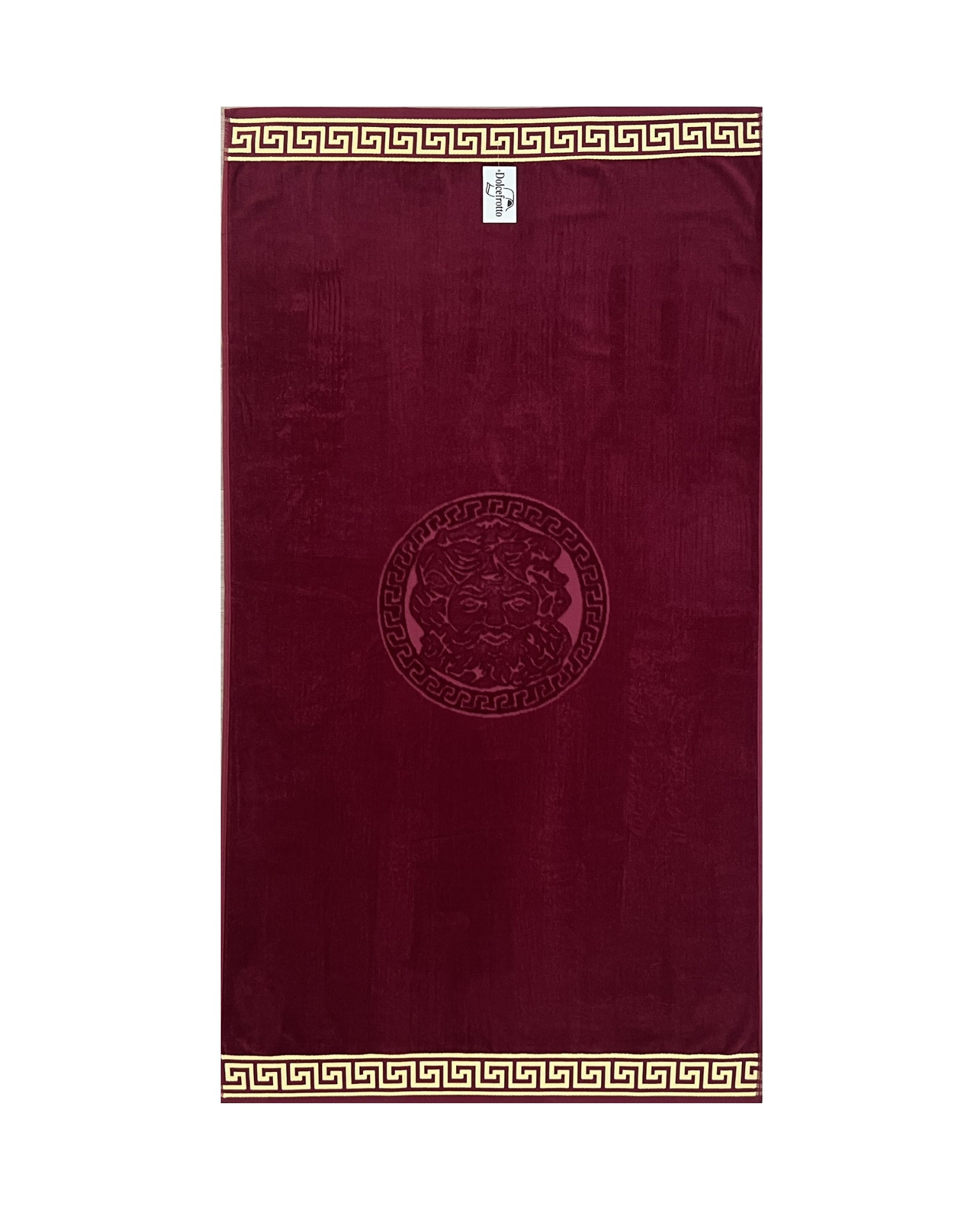 POSEIDON Strandtörölköző bordó 165x90cm