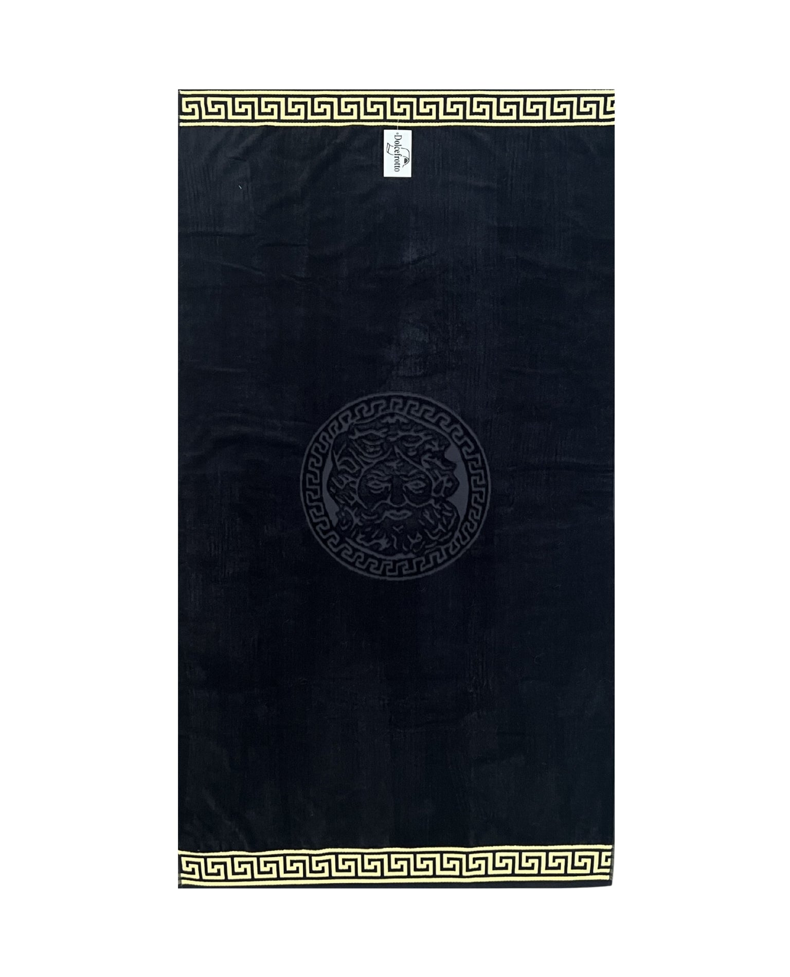 POSEIDON Strandtörölköző fekete 165x90cm