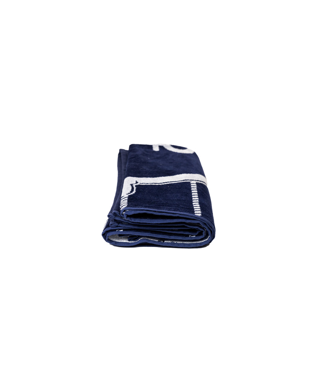 BAHIA matrózmintás strandtörölköző (navy) összehajtva – 165x90 cm pamut, ÖKO-TEX