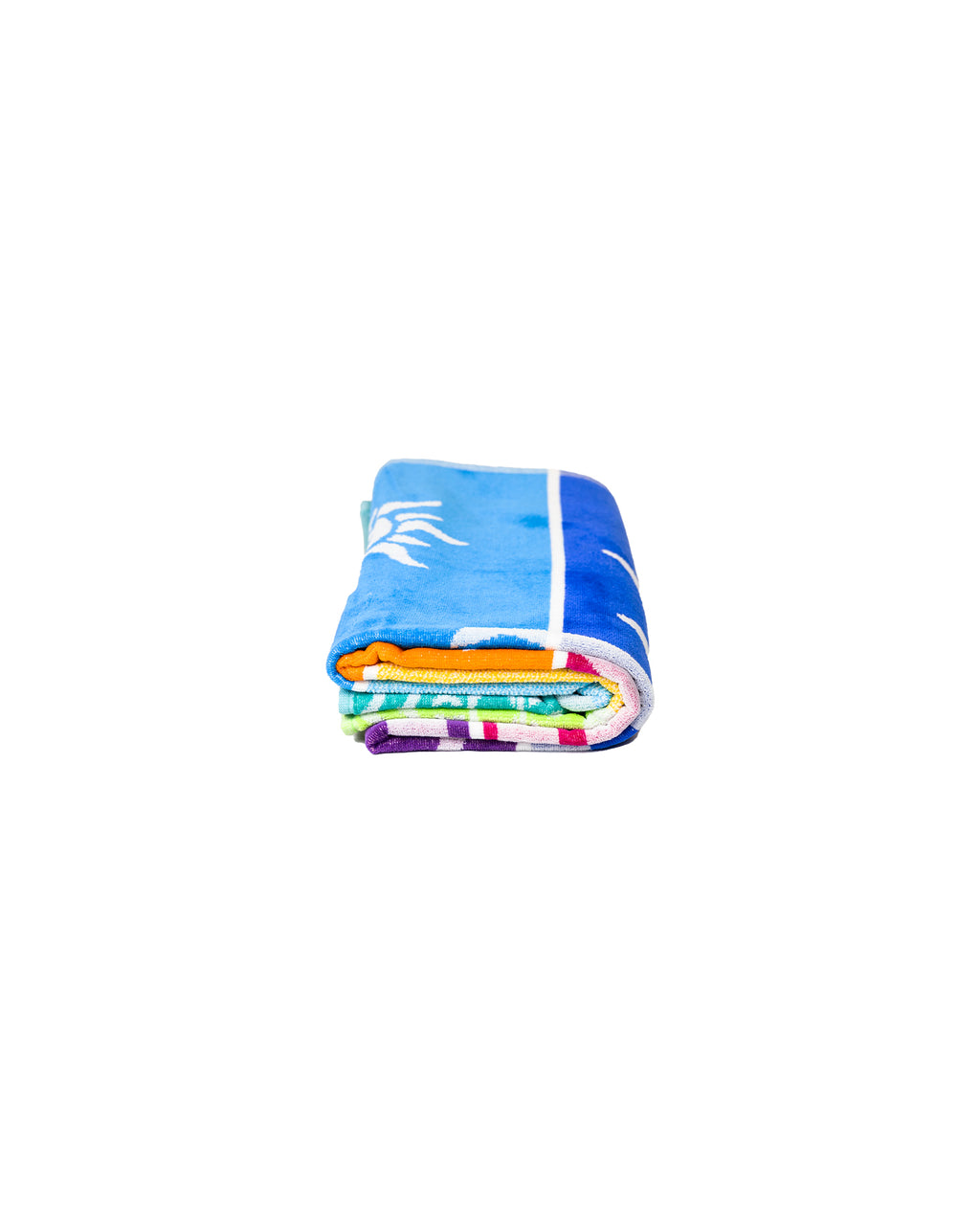 STROMBOLI szivárvány strandtörölköző összehajtva – 165x90 cm pamut, ÖKO-TEX