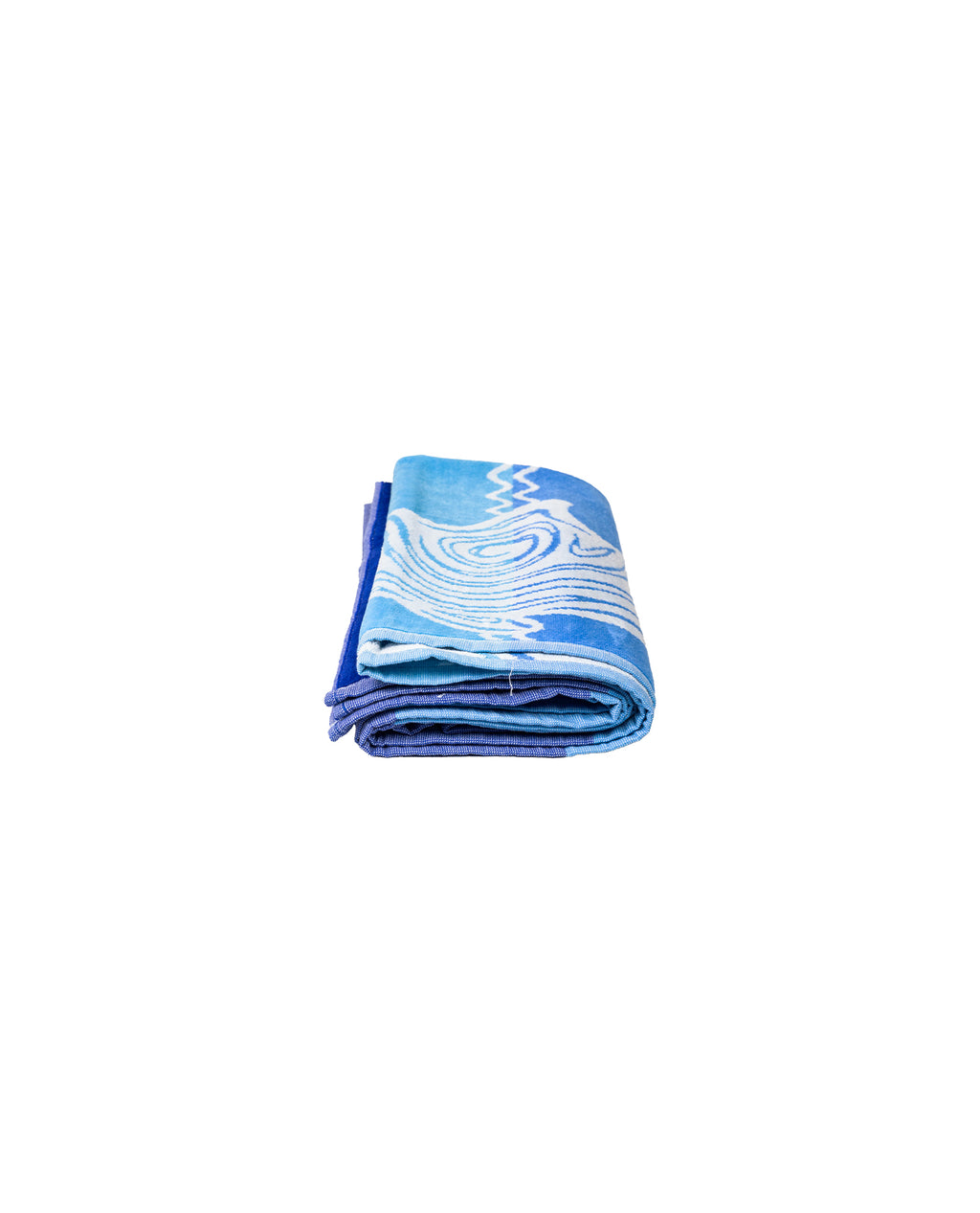 PANTELLERIA kék strandtörölköző összehajtva – 165x90 cm pamut, ÖKO-TEX