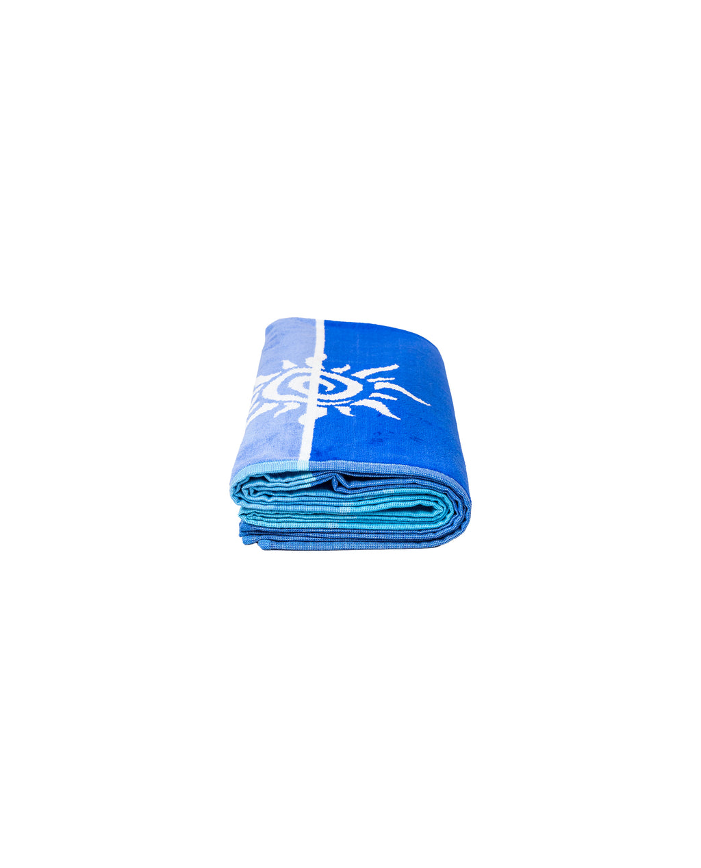 STROMBOLI kék strandtörölköző összehajtva – 165x90 cm pamut, ÖKO-TEX