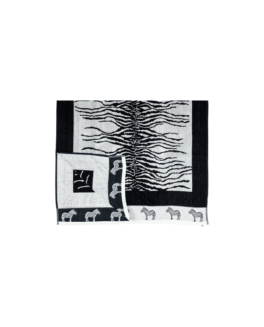 AFRIKA fehér zebra strandtörölköző textúra részlet – zebra mintás design, ÖKO-TEX pamut