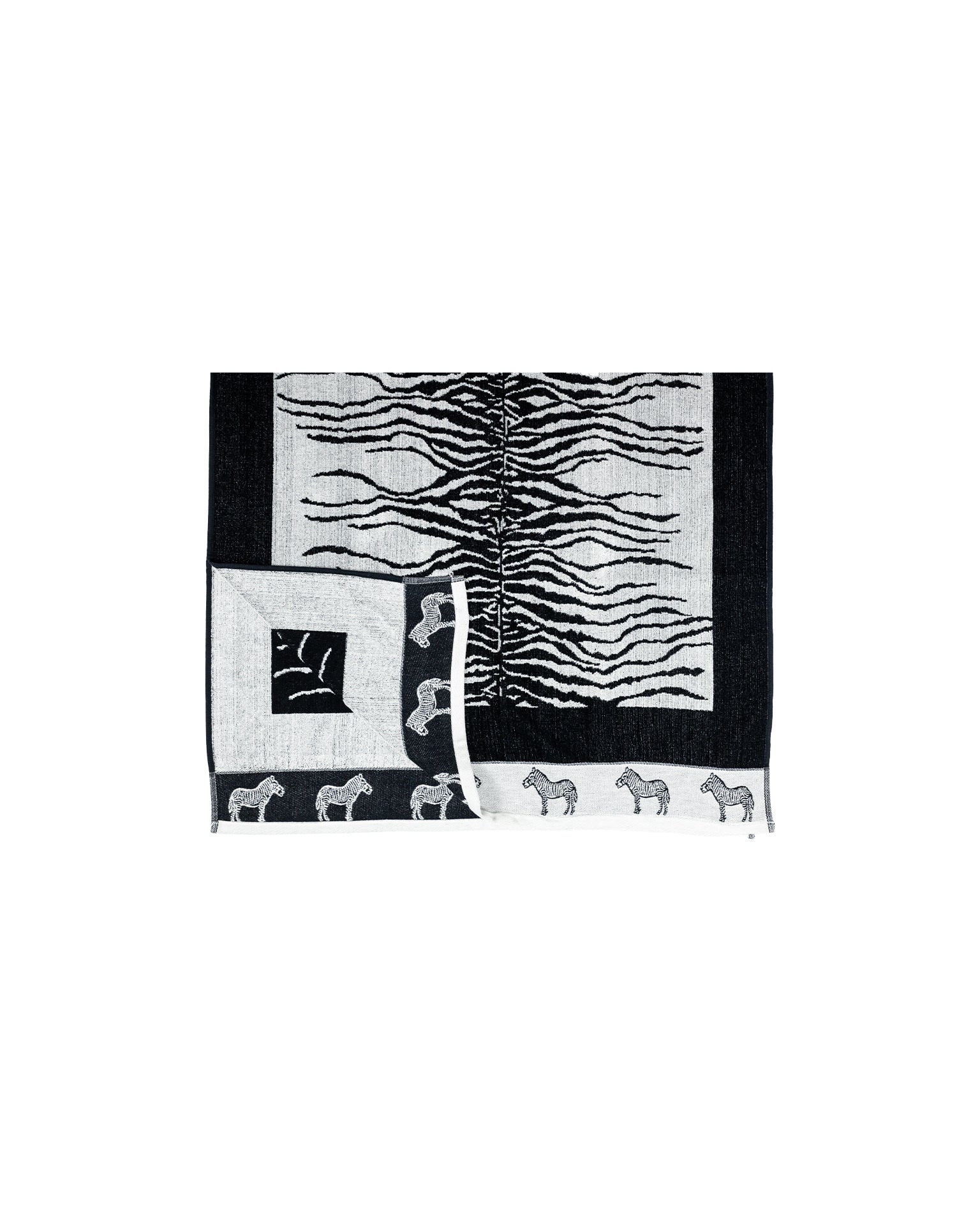 AFRIKA fehér zebra strandtörölköző textúra részlet – zebra mintás design, ÖKO-TEX pamut