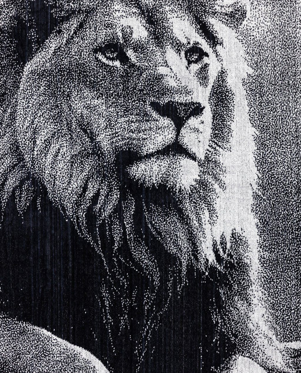 ANIMAL Oroszlán strandtörölköző felülnézetből – 165x90 cm XXL pamut