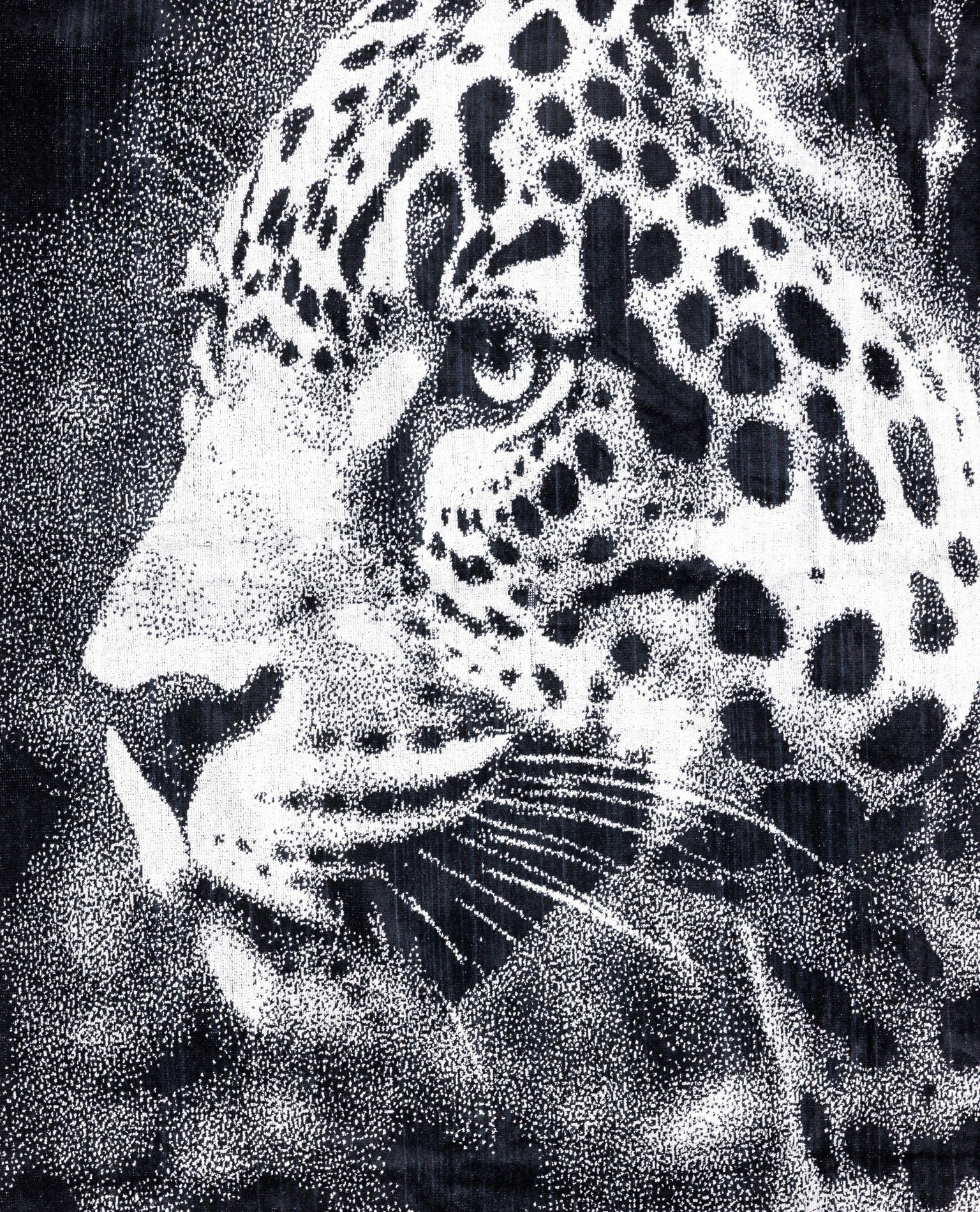 ANIMAL Leopárd strandtörölköző felülnézetből – 165x90 cm XXL pamut