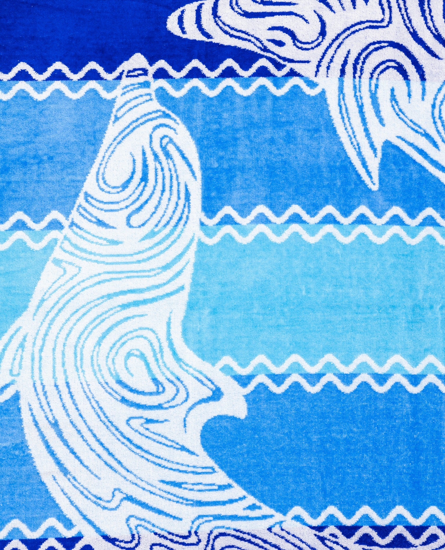 PANTELLERIA kék strandtörölköző felülnézetből – 165x90 cm XXL pamut