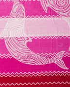 PANTELLERIA pink strandtörölköző felülnézetből – 165x90 cm XXL pamut