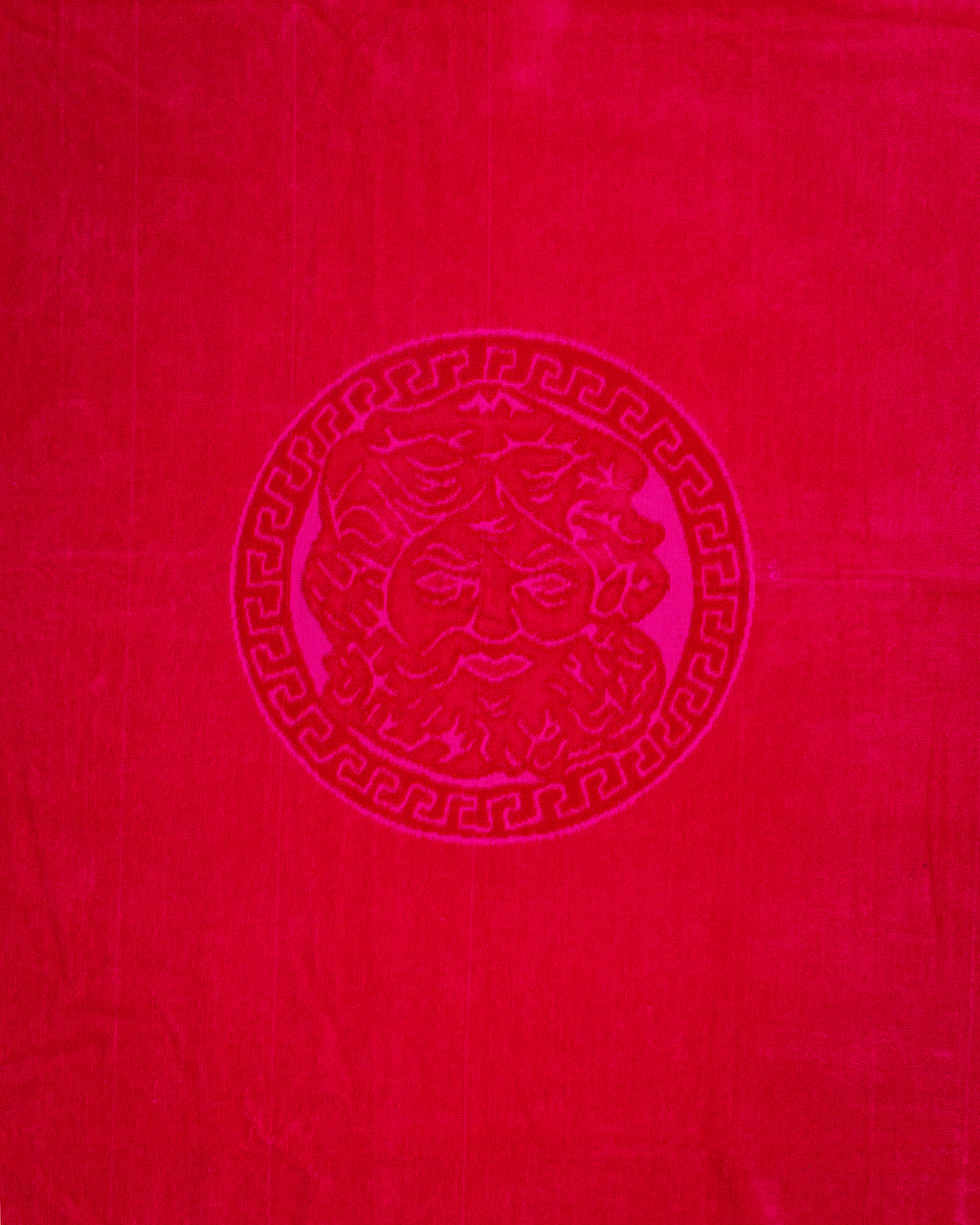 POSEIDON magenta strandtörölköző felülnézetből – 165x90 cm XXL pamut