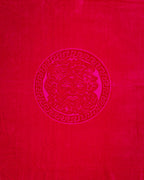 POSEIDON magenta strandtörölköző felülnézetből – 165x90 cm XXL pamut