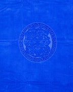 POSEIDON navy kék strandtörölköző felülnézetből – 165x90 cm XXL pamut